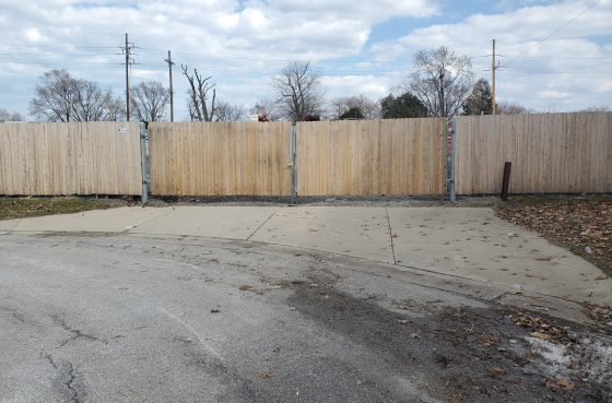 White Cedar Wood Gate with Steel Frame
